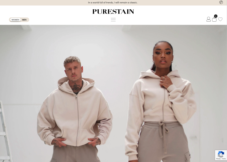 Purestain E-Commerce Shop
